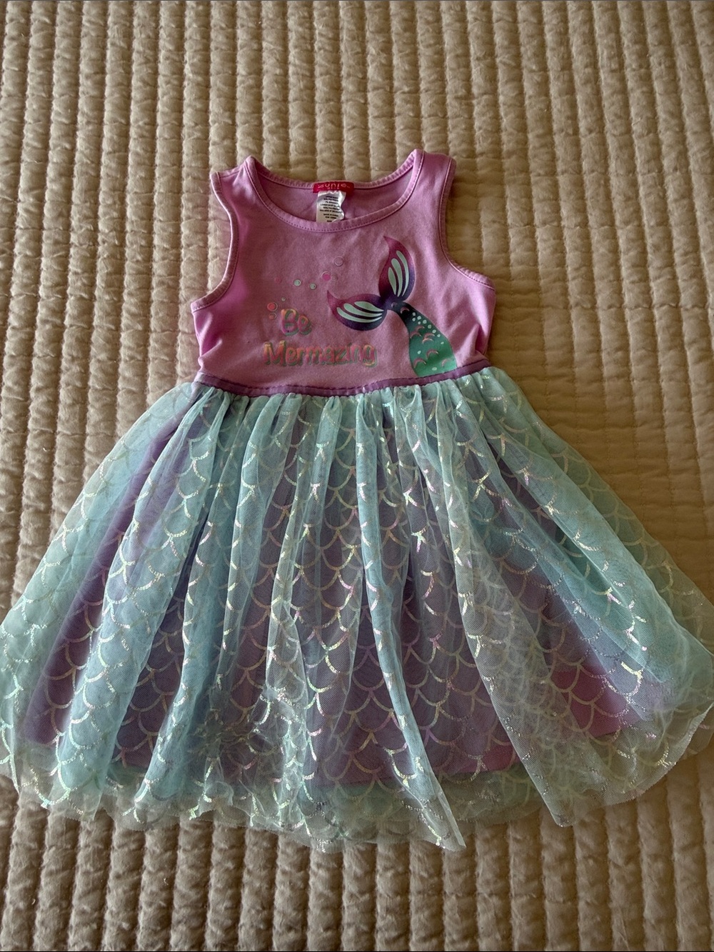 Zunie Pink and Mint Mermaid Tulle Dress